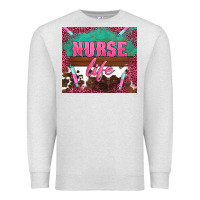 Oatmeal Heather western nurse life needle Premium Sweatshirt - BarkalooDesign