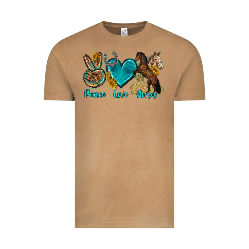 Peace Love Horses Tbw Vintage Tee by texasbilliewilder | Teevron