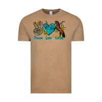 Vintage Coffee peace love horses tbw Vintage Tee - texasbilliewilder