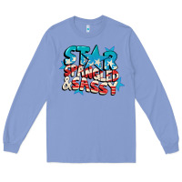 Colony Blue Star spangled and sassy 4th of july Long Sleeve Tee - CowGirlArtShop
