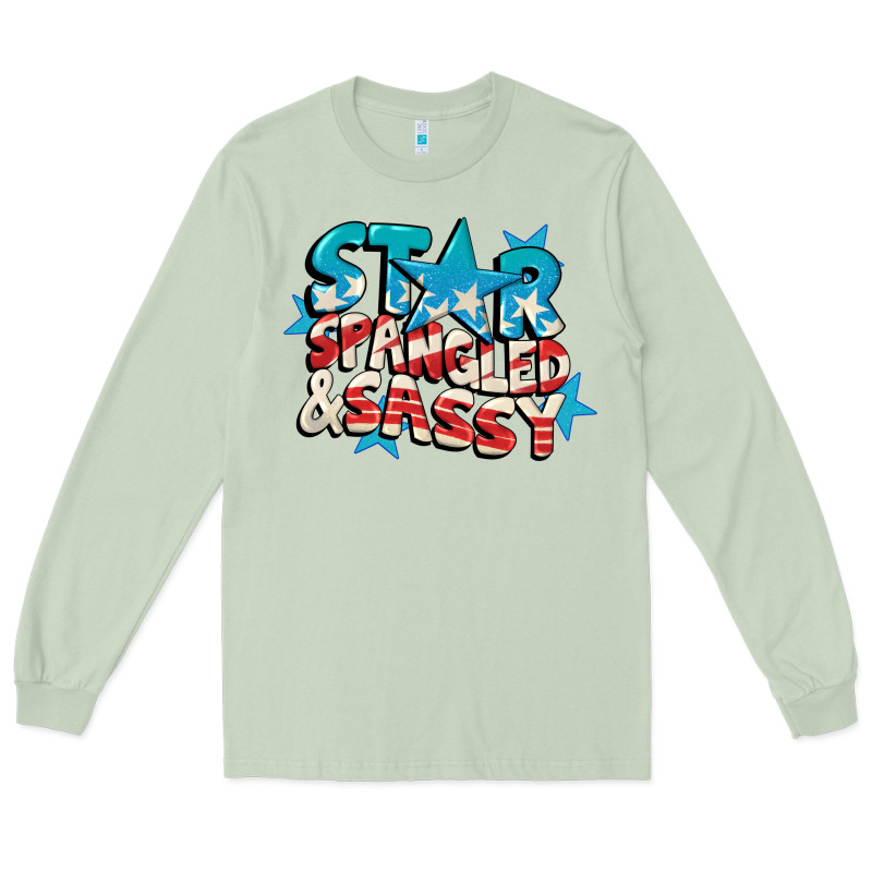 Star Spangled And Sassy 4th Of July Long Sleeve Tee by CowGirlArtShop | Teevron
