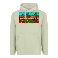 Matcha horses roses ann cactuses license plate Heavyweight Hoodie - Artiststas