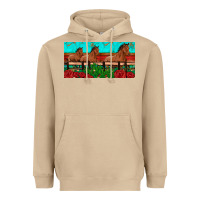 Mushroom horses roses ann cactuses license plate Heavyweight Hoodie - Artiststas