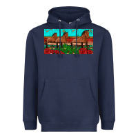 Navy horses roses ann cactuses license plate Heavyweight Hoodie - Artiststas