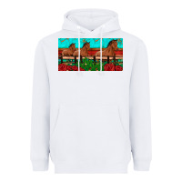 White horses roses ann cactuses license plate Heavyweight Hoodie - Artiststas