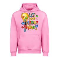 Fuchsia Pink let your light shine Urban Hoodie - LillyAllenDesigns