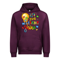 Mauve Wine let your light shine Urban Hoodie - LillyAllenDesigns