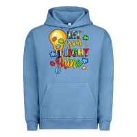 Pigment Pebble Blue let your light shine Urban Hoodie - LillyAllenDesigns