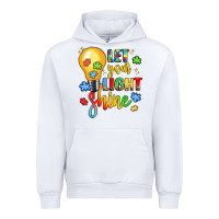 White let your light shine Urban Hoodie - LillyAllenDesigns