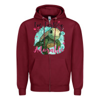 Burgundy i'm turtley adorable Zipper Hoodie - JahusDesignShop