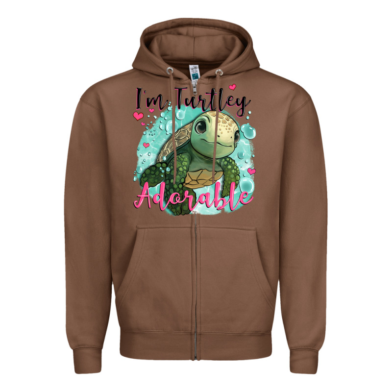 I'm Turtley Adorable Zipper Hoodie by JahusDesignShop | Teevron