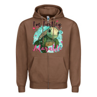 Chestnut i'm turtley adorable Zipper Hoodie - JahusDesignShop