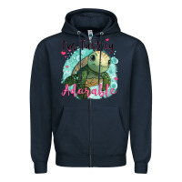 Navy i'm turtley adorable Zipper Hoodie - JahusDesignShop