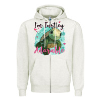 Oatmeal Heather i'm turtley adorable Zipper Hoodie - JahusDesignShop