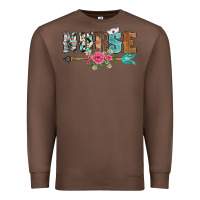 Chestnut western nurse arrow floral Premium Sweatshirt - BarkalooDesign