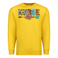 Lemon western nurse arrow floral Premium Sweatshirt - BarkalooDesign