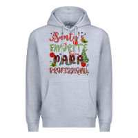 Heather Grey santa's favorite para professional Premium Hoodie - MaliasSmallBusiness