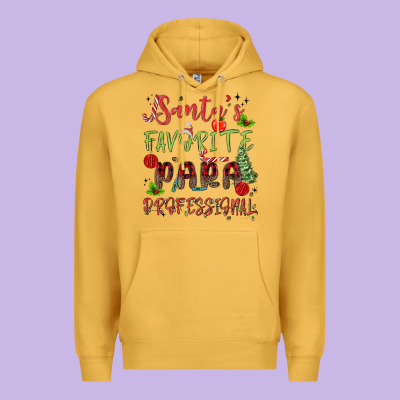 Santa's Favorite Para Professional Premium Hoodie Designed By Maliassmallbusiness