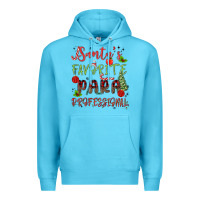 Ocean Blue santa's favorite para professional Premium Hoodie - MaliasSmallBusiness