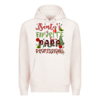 Pale Pink santa's favorite para professional Premium Hoodie - MaliasSmallBusiness