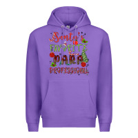 Purple santa's favorite para professional Premium Hoodie - MaliasSmallBusiness