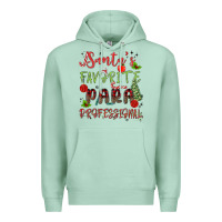 Seafoam santa's favorite para professional Premium Hoodie - MaliasSmallBusiness