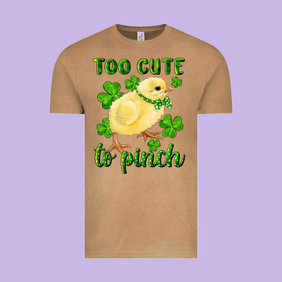 Vintage Tee Too Cute To Pinch Chick