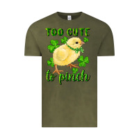 Vintage Olive Too Cute To Pinch Chick Vintage Tee - RanaPortraitStore