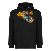 Black cowboy hat Heavyweight Hoodie - AdoDesignShop