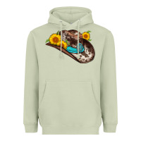 Matcha cowboy hat Heavyweight Hoodie - AdoDesignShop