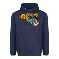 Navy cowboy hat Heavyweight Hoodie - AdoDesignShop