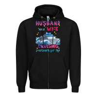 Black husband and wife cruising partners for life Zipper Hoodie - JahusDesignShop
