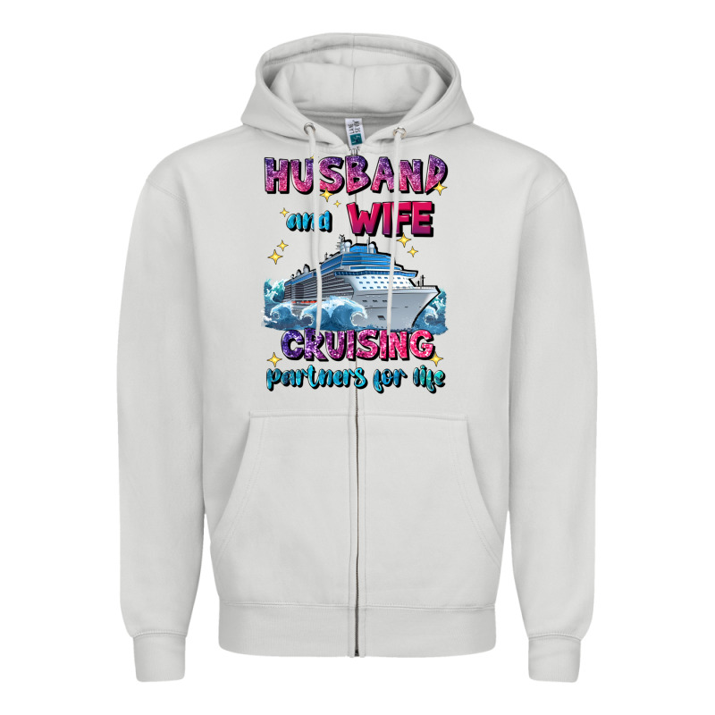 Husband And Wife Cruising Partners For Life Zipper Hoodie by JahusDesignShop | Teevron