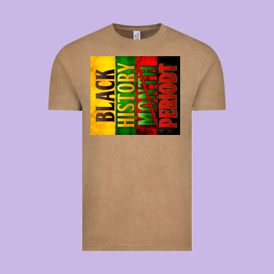 Black History Month Periodt Vintage Tee Designed By Zillion Design Studio