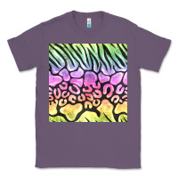 Lavender neon rainbow safari seamless pattern Classic Tee - BundleAndBundleShop