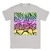 Moon Dust neon rainbow safari seamless pattern Classic Tee - BundleAndBundleShop