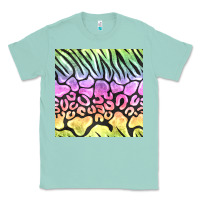 Seafoam neon rainbow safari seamless pattern Classic Tee - BundleAndBundleShop