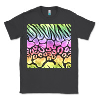 Smoke neon rainbow safari seamless pattern Classic Tee - BundleAndBundleShop