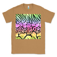 Toasted Coconut neon rainbow safari seamless pattern Classic Tee - BundleAndBundleShop