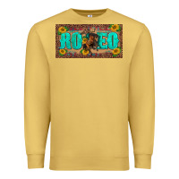 Antique Gold western rodeo horse leopard aztek sunflower license plate template Premium Sweatshirt - BarkalooDesign