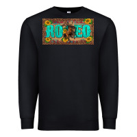 Black western rodeo horse leopard aztek sunflower license plate template Premium Sweatshirt - BarkalooDesign