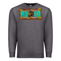 Charcoal Heather western rodeo horse leopard aztek sunflower license plate template Premium Sweatshirt - BarkalooDesign