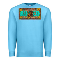 Ocean Blue western rodeo horse leopard aztek sunflower license plate template Premium Sweatshirt - BarkalooDesign