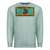 Seafoam western rodeo horse leopard aztek sunflower license plate template Premium Sweatshirt - BarkalooDesign