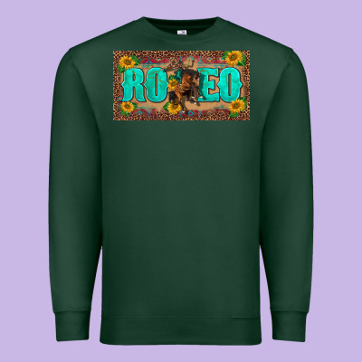 Western Rodeo Horse Leopard Aztek Sunflower License Plate Template Premium Sweatshirt Designed By Barkaloodesign