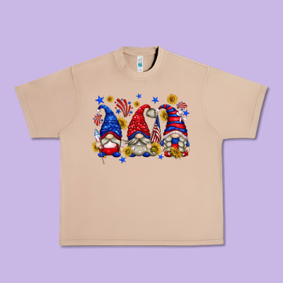 Urban Heavy Tee American gnomes with sunflowers
