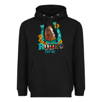 Black horseshoe rodeo time Heavyweight Hoodie - Artiststas