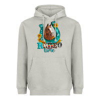 Moon Dust horseshoe rodeo time Heavyweight Hoodie - Artiststas