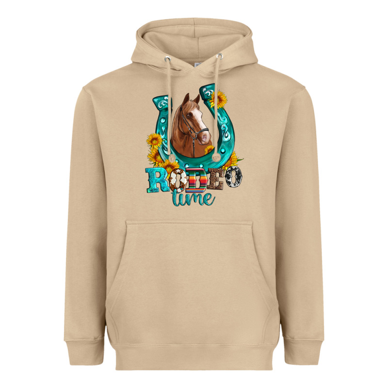 Horseshoe Rodeo Time Heavyweight Hoodie by Artiststas | Teevron