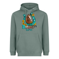 Sage horseshoe rodeo time Heavyweight Hoodie - Artiststas